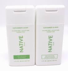 Native Cucumber & Mint Shampoo and Conditioner – Travel Set