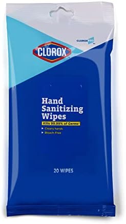 Clorox Pro Hand Wipes in Resealable Pouch, 20 Ct | Clorox Alcohol Free Wipes with BZK | Clorox Hand Wipes, Travel Hand Wipes, Alcohol Free Hand Wipes, Wipes for Hands