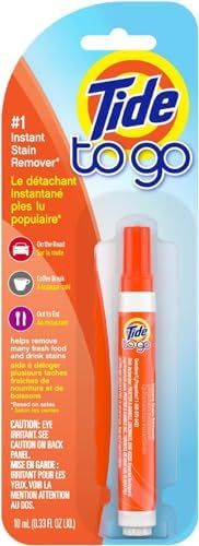 Tide Stain Remover for Clothes, To Go Pen, Instant Spot Remover for Clothes, Travel & Pocket Size, 1 Count