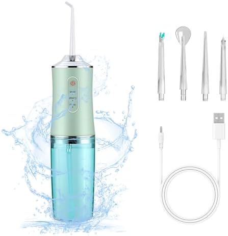 Water Flosser for Teeth Water Pick for Teeth Cleaning and Flossing Cordless Dental Electric Portable Oral Rechargeable Advanced Tonsil Stone Irrigator Kids Adults Travel Braces