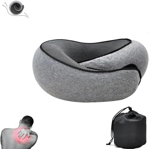 2024 New Flyhugz Neck Pillow, Travel Neck Pillow, Aircraft Memory Foam Travel Neck Pillow (Grey)